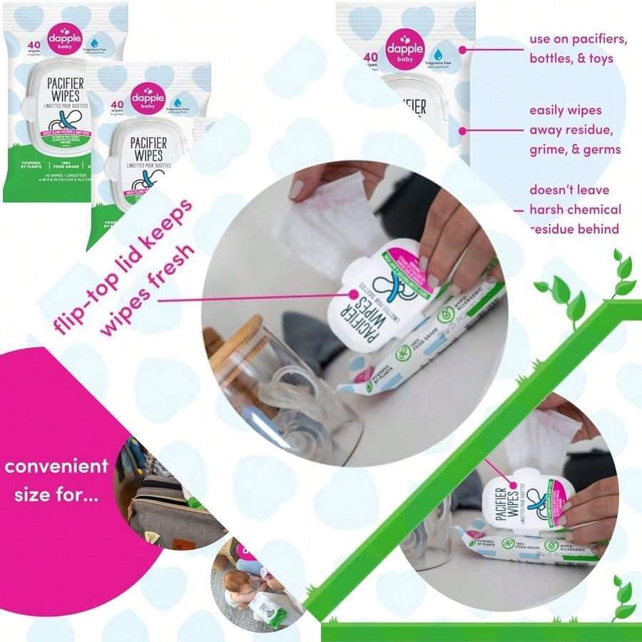 Baby Cleaning Towels: Quick and Easy Clean for Pacifiers Bottles Toys etc - Embalaje estándar - Ver 1
