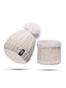 مجموعة من 2 قبعة بيريه شتوية للنساء بلون أحادي متعددة الاستخدامات، قبعة محبوكة سميكة مرنة وقابلة للتنفس، مناسبة للملابس، هدية عيد الميلاد للأصدقاء والعائلة - G - مشاهدة 17