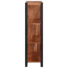 vidaXL Braunes Regal 80 x 30 x 110 cm Massives Akazienholz - Braun - Übersicht 5