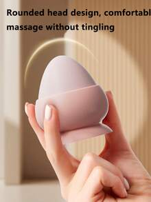 1pc Solid Silicone Massage Ball With Suction Cup, Foot & Back Muscle Relaxation, Fitness & Yoga Peanut Massage Ball For Pain Relief - Multicolor - View 10