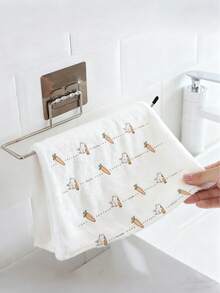 1pc Luxury Gold Stainless Steel Self-Adhesive Towel Bar - Easy Installation Without Drilling, Wall-Mounted Towel Rack, Elegant Bathroom Decor, Bathroom Towel Holder, Bathroom Accessories, Adhesive Towel Rack, Wall-Mounted Bathroom Towel Rack, Bathroom Storage, Towel Hook, Towel Shelf, Bathroom Organizer, Bathroom Furniture, Bathroom - Multicolor - View 12