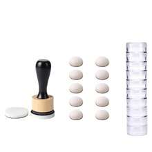 12pcs Mini Ink Mixing Brushes, Tools, Replaceable Round Foam, Refills, Stackable Round Storage Jars, Scrapbook Set, Painting, Art Supplies, Craft Tools, Crafts, Card Making, Drawing - Multicolor - View 10