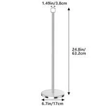 Toilet Roll Holder Stand Toilet Paper Holder Stand - Free-Standing Tissue Paper Storage With Reserve Function Black Toilet Paper Roll Holder For Bathroom Stainless Steel. - 銀色 - 查看 5