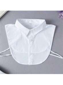 4pcs/Set Men's Detachable Fake Collar, Fashion Shirt Collar, Fake Collar, Half Fake Collar, Versatile And Easy To Wear, Ideal Gift For Friends, Family, Colleagues - Size M - View 2