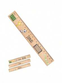 Custom Wooden Ruler With Personalized Print - Ideal For School And Home - Perfect First Day Of School Gift, First Day Of School Supplies|Customizable Ruler|Durable Wooden Ruler