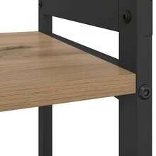 vidaXL Handgefertigtes Eichenregal 40 x 30 x 50 cm Holzwerkstoff - Braun - Übersicht 8
