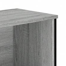 Bibliothèque VidaXL Sonoma Gris 50x31x106 cm en bois d'ingénierie - Gris - Voir 7