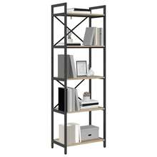 vidaXL Étagère Chêne Sonoma 56 x 34 x 171 cm Bois d'ingénierie - Tabac - Voir 3