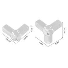 4/6/8/10/12件装婴儿安全桌角护角，家具边角保护器，儿童安全护角 - 彩色 - 查看 2