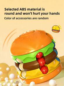 3-6 Years Old Kids Educational Sensory Toys, Magic Bean Cube, Hamburger, French Fries Fidget Toys, Random Color - Multicolor - View 7