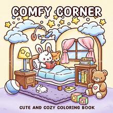 GDTME Cozy Corner: Adult Coloring Books With Fun Patterns, Cute Drawing Books, Perfect Gifts For Ramadan, Valentine's Day, Christmas Parties, Halloween And Birthdays - Adorable Scenes To Color, Stress Relief: Suitable For Friends Who Enjoy Coloring And Back To School Season (Warm Space Coloring) - COMFY CORNER - View 10