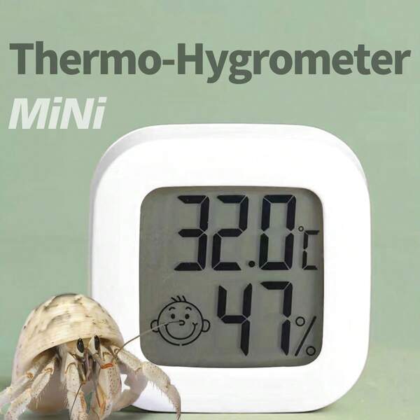 2 piezas Mini Higrómetro, Termómetro de Ambiente, Monitor Digital de Temperatura y Humedad Interior, Adecuado para Guardería, Hogar, Oficina, Jardín y Bodega