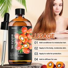 AURANY 巴塔纳多用途护肤护发油，清爽不油腻，每日保湿，适用于面部/身体/头发，蕴含植物萃取精油，男女通用。30毫升/100毫升 - 無味 - 查看 5