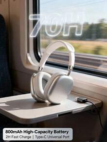 REMAX RB-602HB Headphones: High-Definition Call Clarity, Convenient Multi-Function Buttons, Lightweight Design, Comfortable Fit, Suitable For Various Environments. White Sand Silver. - White Sand Silver - View 2