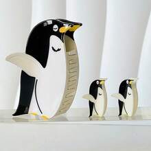 3件套女士可爱动物元素仿企鹅发夹，迷你款和大号款，马尾辫发圈，发饰，适合日常佩戴，波西米亚风，可爱派对女士发爪，优雅发夹 - 彩色 - 查看 9