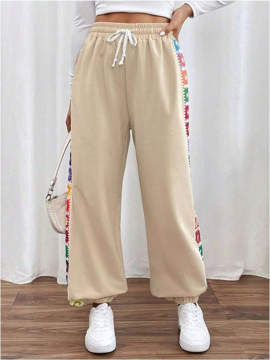 HERTALK Women's Sweatpants Are Slim-Fitting, Shape-Shaping, Casual, And Versatile, Flattering The Leg Shape Business Casual Woman - 杏色 - 查看 1