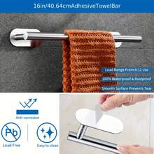 1 pieza/4 piezas/Portarrollos de papel higiénico de acero inoxidable montado en la pared, dispensador de toallas de papel para baño, sin perforación, portarrollos autoadhesivo, portarrollos de toallas de papel absorbente, portarrollos de papel higiénico, portarrollos de papel higiénico sin perforación, portarrollos autoadhesivo, portarrollos de toallas de papel absorbente, negro, plateado, dorado, accesorios de baño, sin perforación, montado en la pared, estante de almacenamiento de papel higiénico, accesorios de herrajes de baño, decoración de baño - Multicolor - Ver 7