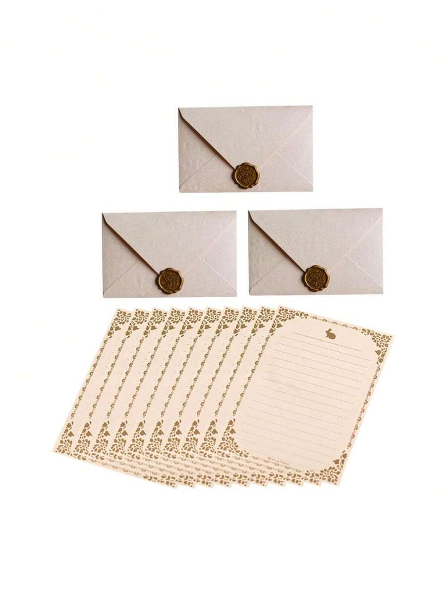 Sobres Kraft 1 Juego Sobre Carta De Aspecto Antiguo Alumno Carta De Amor Papel Decoración Vintage,38268486 - Multicolor - Ver 1