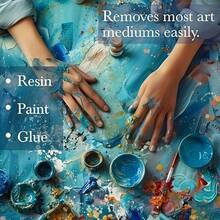 Epoxy Resin Cleaner & Remover, Comfortable Cleaning Agent Used To Remove Uncured Resin, Glue And Paint From Tools And Molds, Ideal For Artists And Crafters