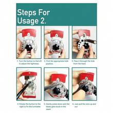 Wire Stripper Tool With 10 Replacement Blades, For Electrical Cables Adjustable Blade Depth For Precise Cutting Lightweight Cable Stripper For Home And Professional Use, Multifunctional And Portable - Red - View 6