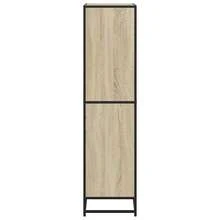 vidaXL Bibliothèque chêne sonoma 60x35x139 cm ingegneria del legno - Castano - Visualizzare 5