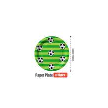 1 Set Of 25 Disposable Football Field Themed Plates, Napkins, Cups - One-Time Party Supplies Suitable For Birthday, Wedding, Theme Party, Family Picnic - Multicolor - View 11