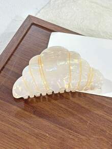 1pc Cute & Fun Acetate Bread, Coffee, Croissant, Pretzel Hair Claw Clip, Suitable For Long And Thick Hair - Multicolor - View 9