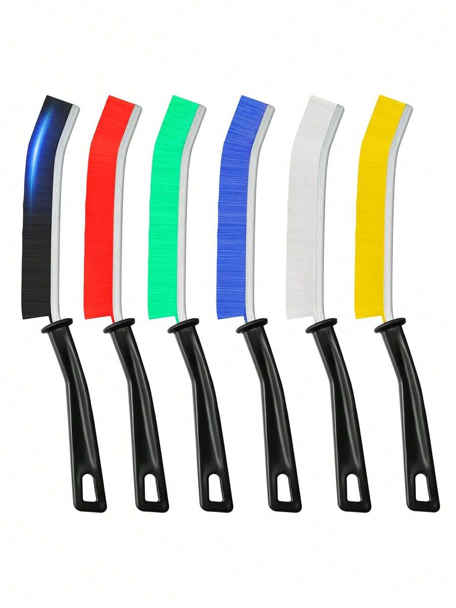 缝隙清洁刷，浴室瓷砖缝隙清洁刷，优质缝隙清洁工具铝制魔力刷，家用厨房薄型清洁刷，多种颜色可选 - 彩色 - 查看 1