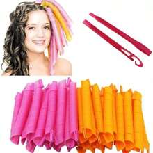 20PCS 45CM Magic Curly Hair Tools Curl DIY Rizadores para el cabello Herramienta espiral Circle Magic Styling Rollers - 45 centímetros - Ver 2