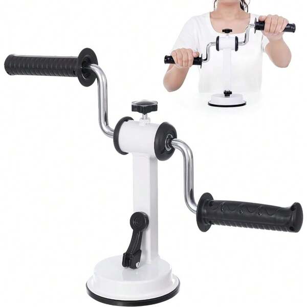 Arm Bike For Physical Therapy | Portable Rehabilitation Exerciser For Arm And Shoulder Workout, Home Fitness Equipment For Seniors With Strong Suction