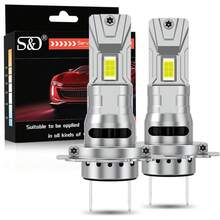 S&D H4 LED Headlight Canbus 80W 40000LM 9005 9006 H11 H7 LED Lights Bulbs Car Turbo Lamps Auto Headlamp With Fan 12V 6000k - White - View 11