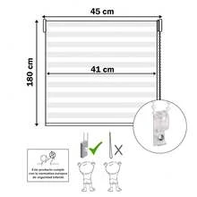 Mercury Textil Double Layer Day And Night Roller Blind, Window Roller Shade Combining Plain And Blackout Fabric, Childproof System. Available In White/Black/Grey/Yellow/Brown ✅Free 24/48h Delivery To Mainland Spain✅ Fast Delivery - Brown - View 5