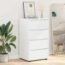 vidaXL Armarios de almacenamiento 2 unidades blanco 60 x 48 x 105 cm - Blanco - Ver 6