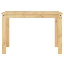 vidaXL Mesa de manjedoura panamá 117x60x75 cm madeira maciça de alfinete - Castanho - Ver 4