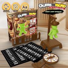 1 szt. Magnetyczna gra ortograficzna dla dzieci – klasyczna zabawka do treningu koordynacji w stylu kowbojskiego wisielca, przenośna zabawka do gry w szachownicę, gra wieloosobowa w zgadywanie liter i słów, odpowiednia na przyjęcia urodzinowe, spotkania towarzyskie, spotkania na świeżym powietrzu i rodzinną rozrywkę po posiłku dla dzieci w wieku 6+ lat - Wielokolorowe - Zobacz 2