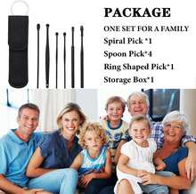 Spiral Ear Wax Cleaner Tool Set Gentle Effective Earwax Removal - Đen1 - Xem 4