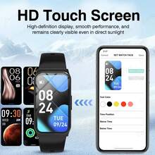 多功能智能手表，具备相机控制、音乐播放、自定义壁纸、健身追踪等功能，专为安卓/iOS智能手机用户设计，是理想的礼物之选。 - 彩色 - 查看 9