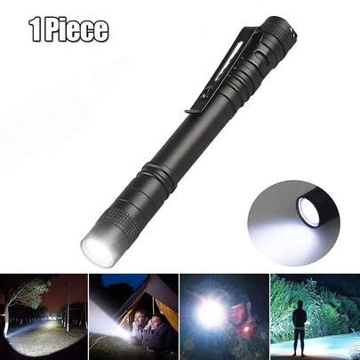 Mini Pen Light Flashlight White Torch Penlight Flashlight With Clip