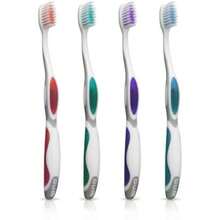 GUM Summit+ - cepillo para polvo de dientes suave, cerdas cónicas ultra finas para una eliminación más efectiva de la placa, cepillos de dientes extra suaves para adultos, 12 unidades(1 Count (Pack of 12)) - Multicolor - Ver 10