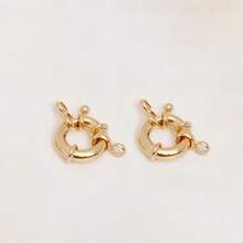 2Pcs Spring O-Ring Clasps | Closed-Loop Bracelet Necklace Connectors, Jewelry Making Supplies For Bracelet Jewelry