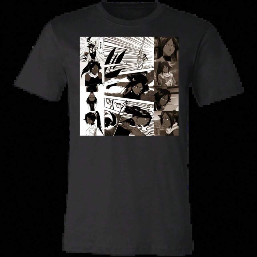 CAMISETA GRÁFICA DE BLEACH DE YORUICHI - Negro - Ver 1