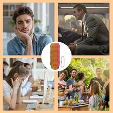 1 st. 3D-texturerad sensorisk rulle med spikar, tonad färg, andningsbar design, modulär för muskelavslappning och stresslindring, perfekt present för ångestlindring, humörboost, smärtlindring, stresshantering för vuxna (ingen kedja ingår) - Multifärgad - Visa 4