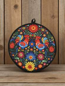 波西米亚曼陀罗图案保温食品袋 - 可重复使用的保温午餐卷饼袋，适用于厨房/野餐，时尚圆形保温/保冷容器 - 彩色 - 查看 5