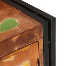 vidaXL Mobile TV Multicolore 120 x 30 x 50 cm Legno massello riciclato - Multicolore - Visualizzare 8