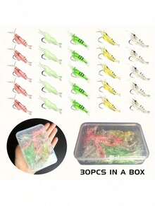 10/30pcs Bionic Shrimp Fishing Lures, Bionic Bait With Hook, Soft Shrimp, Fishing Shrimp Lures - Multicolor - View 14