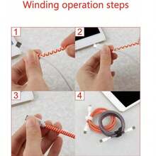 1根1.6米激光保护线，手机充电线带数据线保护套，充电器配件，手机配件 - 彩色 - 查看 3