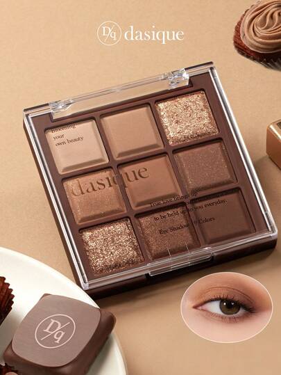  Paleta de sombras de ojos de 9 colores Dasique, maquillaje de larga duración y alto pigmento, ideal para graduación y cumpleaños, fácil de usar y suave para mezclar, fórmula vegana y libre de crueldad, un regalo esencial para vacaciones con un encantador toque de rosa, un regalo de Navidad perfecto para mujeres, una marca de moda elegante para maquillaje, ideal para volver a la escuela, vestido de novia, verano, San Valentín, vacaciones