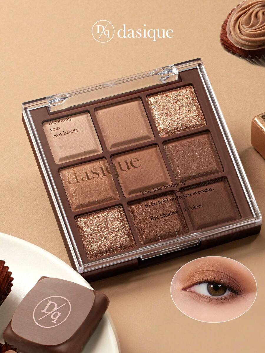Bảng phấn mắt 9 màu Dasique, độ lên màu cao, lâu trôi, phù hợp cho lễ tốt nghiệp, tiệc sinh nhật, dễ sử dụng cho người mới bắt đầu, dễ tán, công thức thuần chay, không thử nghiệm trên động vật, không thể thiếu cho các dịp lễ, màu sắc quyến rũ của Rose Girl, quà Giáng sinh cho phái nữ, thương hiệu mỹ phẩm thời trang, thích hợp cho mùa tựu trường, đám cưới, mùa hè, ngày Valentine, kỳ nghỉ.