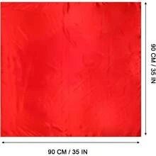 35" Large Satin Head Scarf For Women Silk Hair Scarf Solid Color Hair Bandana For Night Hair Wrap Sleeping - 紅色 - 查看 10