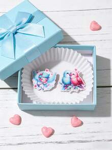 12Pcs Valentine Hair Clips Pack Heart Rose Pearl Ins Style